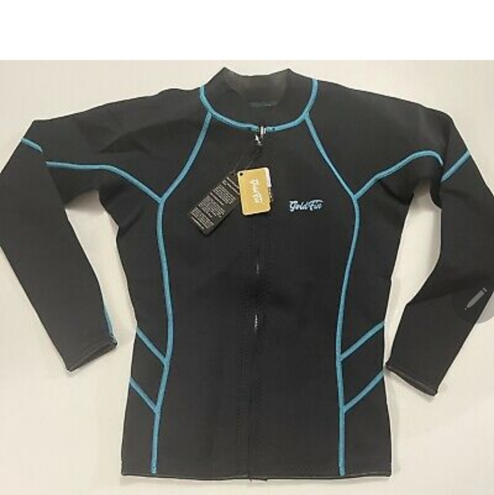 GoldFin Black & Aqua 2mm Neoprene Wetsuit